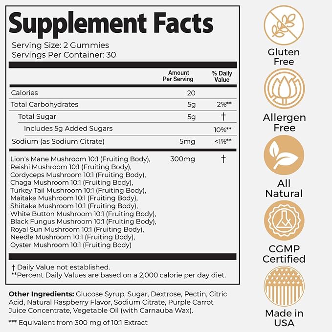 Auri Super Mushroom Daily Gummies