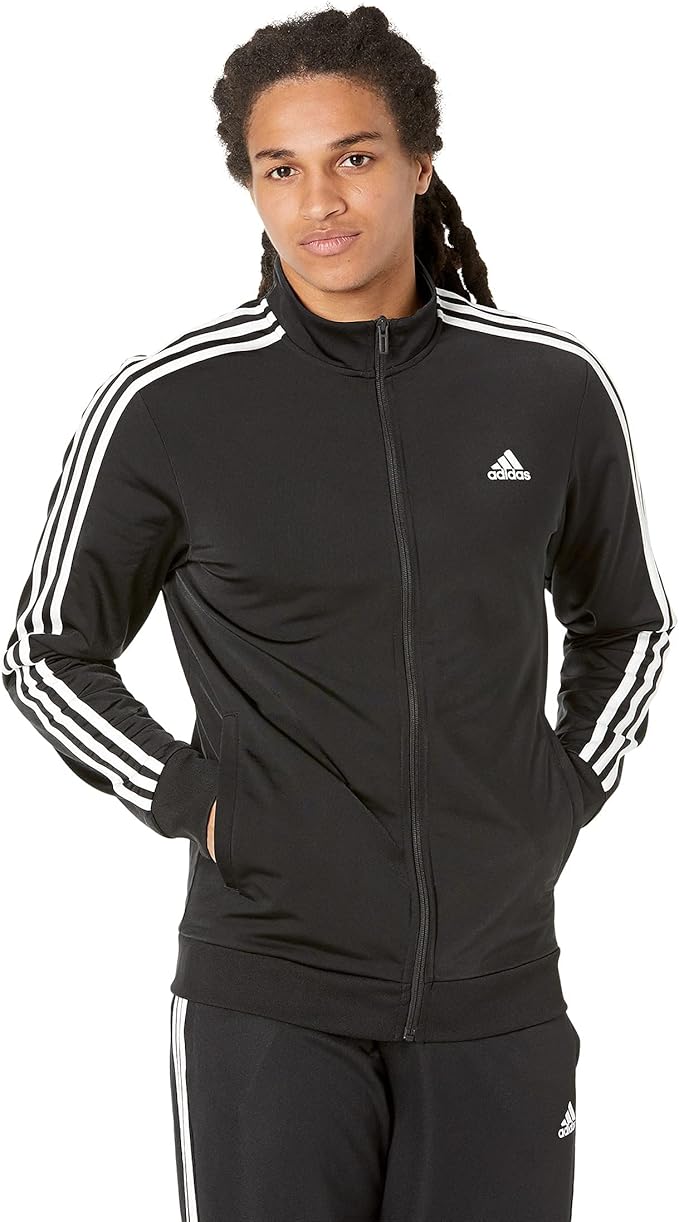 Adidas Men's Big Essentials Warm-Up 3-Stripes Track Top, 3X-Large/Tall